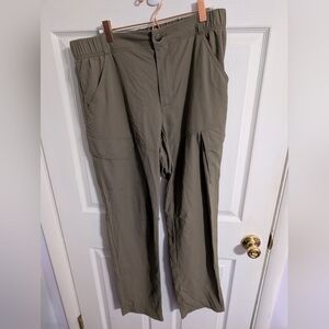Old Navy Womens Pull On Cargo Activewear Pants Size Large Tall Tech Go Dry